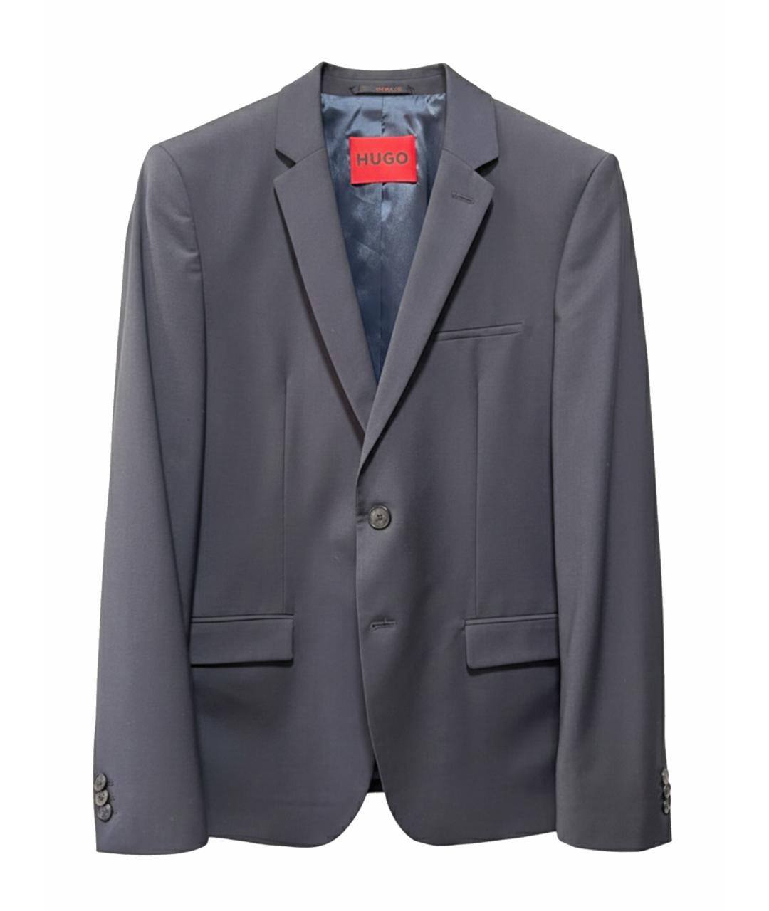 HUGO Темно-синий классический костюм, фото 9