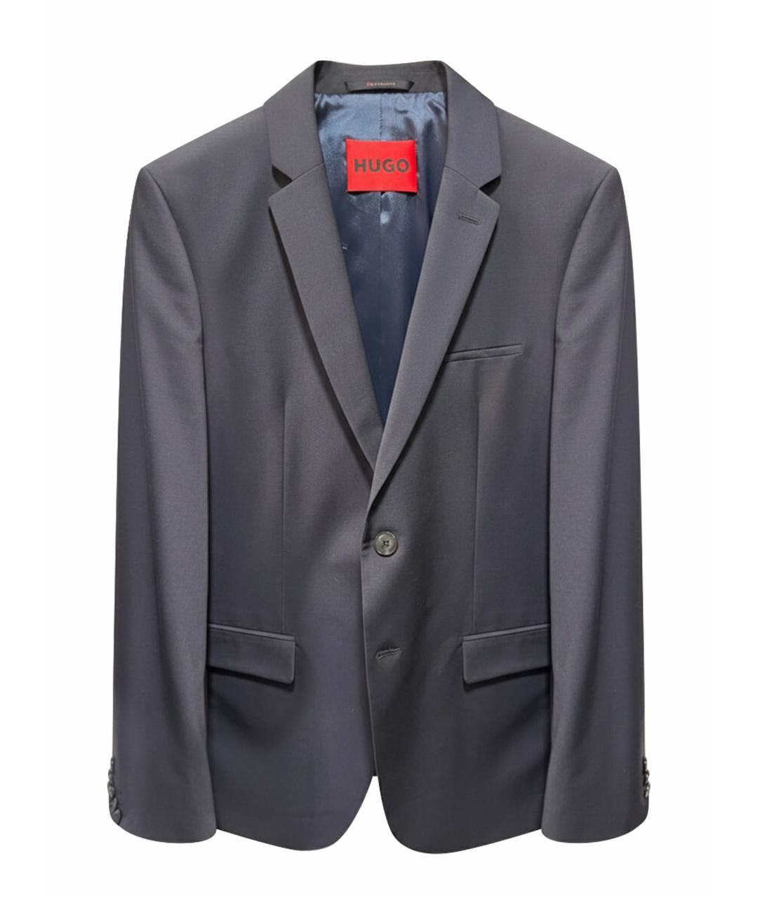 HUGO Темно-синий классический костюм, фото 1