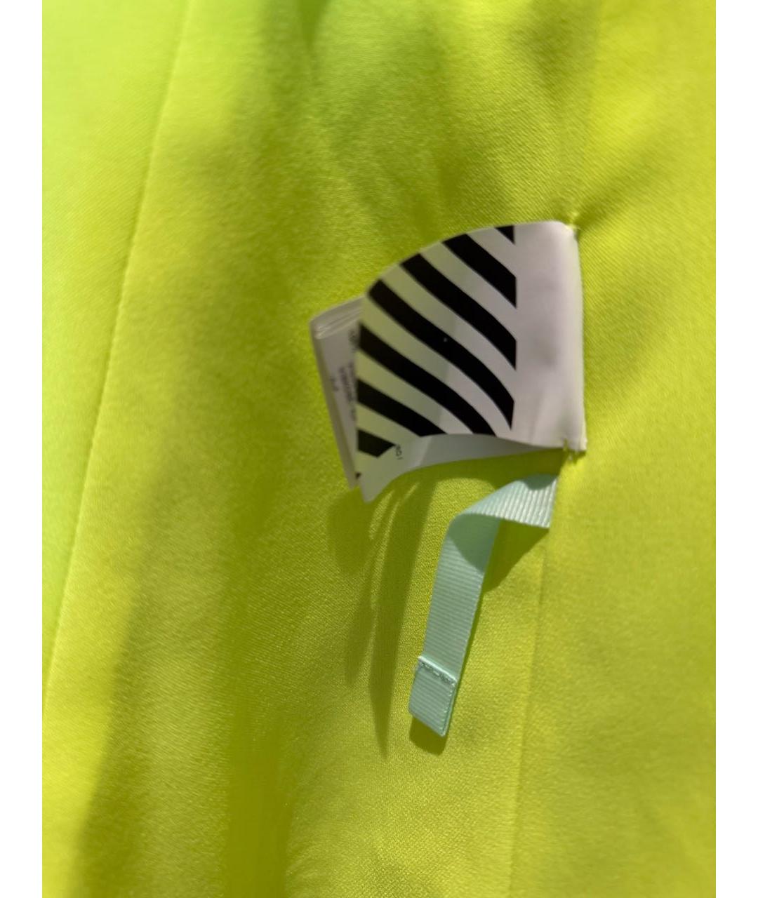 OFF-WHITE Салатовый полиэстеровый жакет/пиджак, фото 4