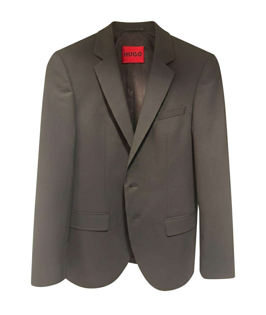 HUGO Черный классический костюм, фото 1