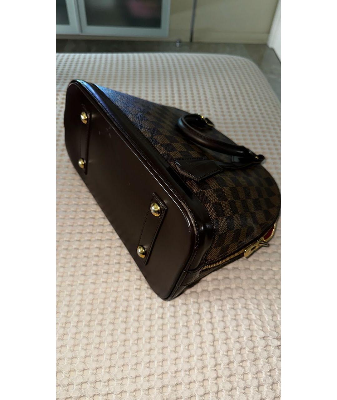 LOUIS VUITTON Коричневая сумка с короткими ручками, фото 3