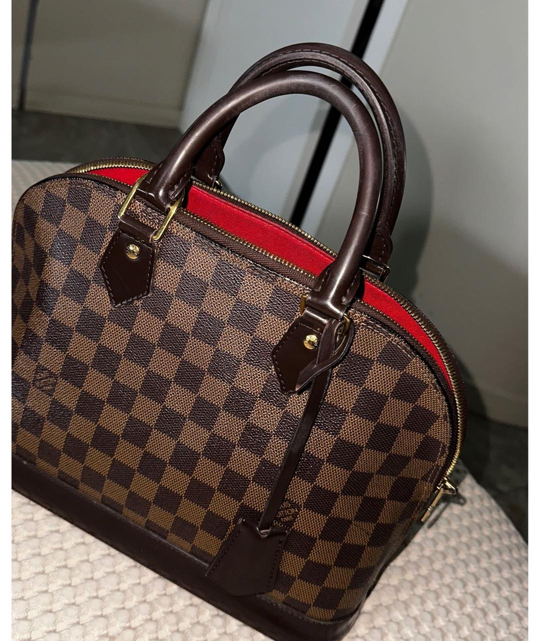 LOUIS VUITTON Коричневая сумка с короткими ручками, фото 2