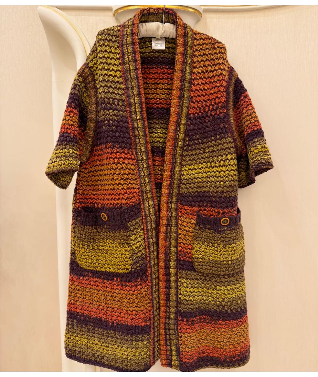 CHANEL Мульти шерстяной кардиган, фото 9