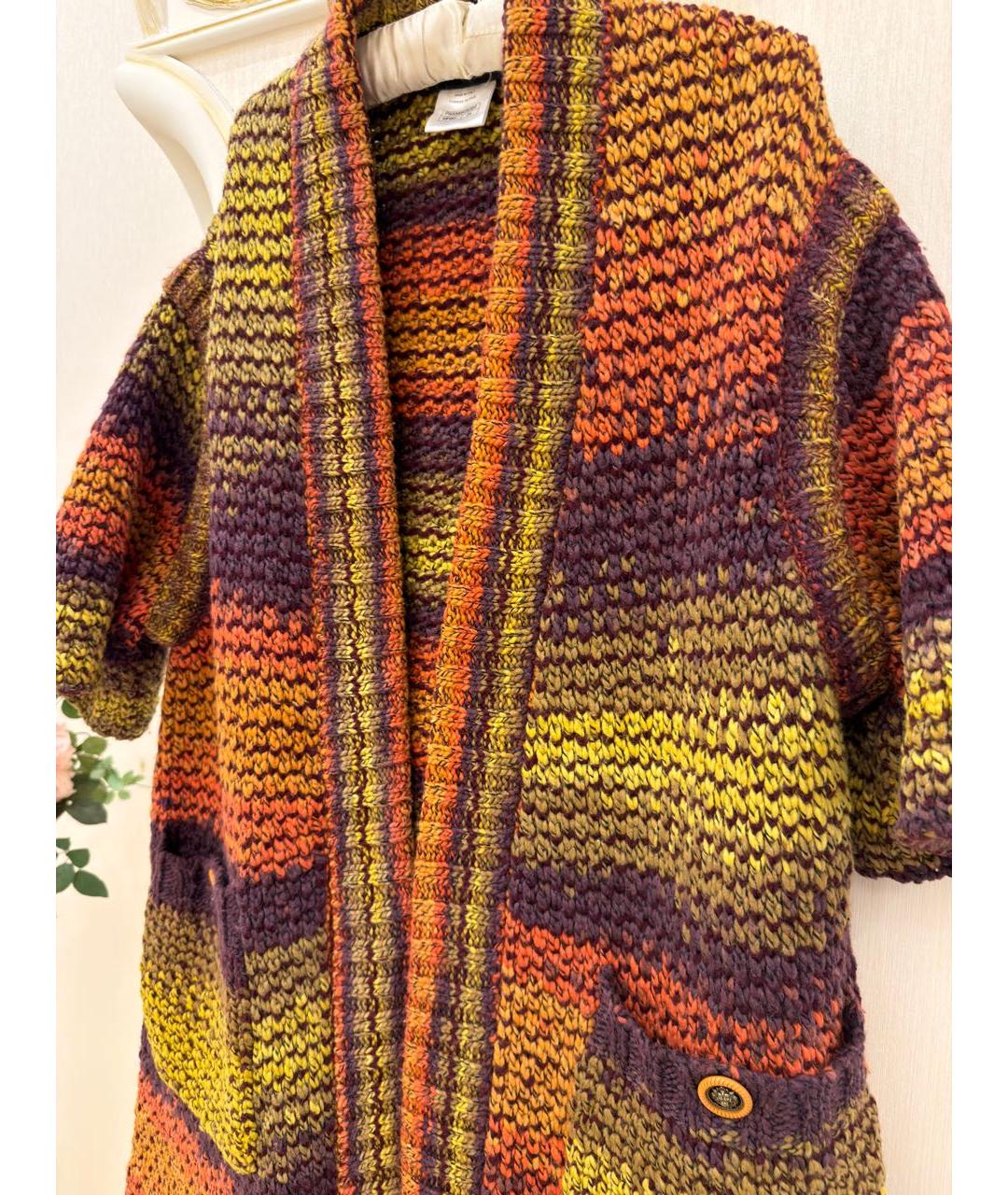 CHANEL Мульти шерстяной кардиган, фото 3