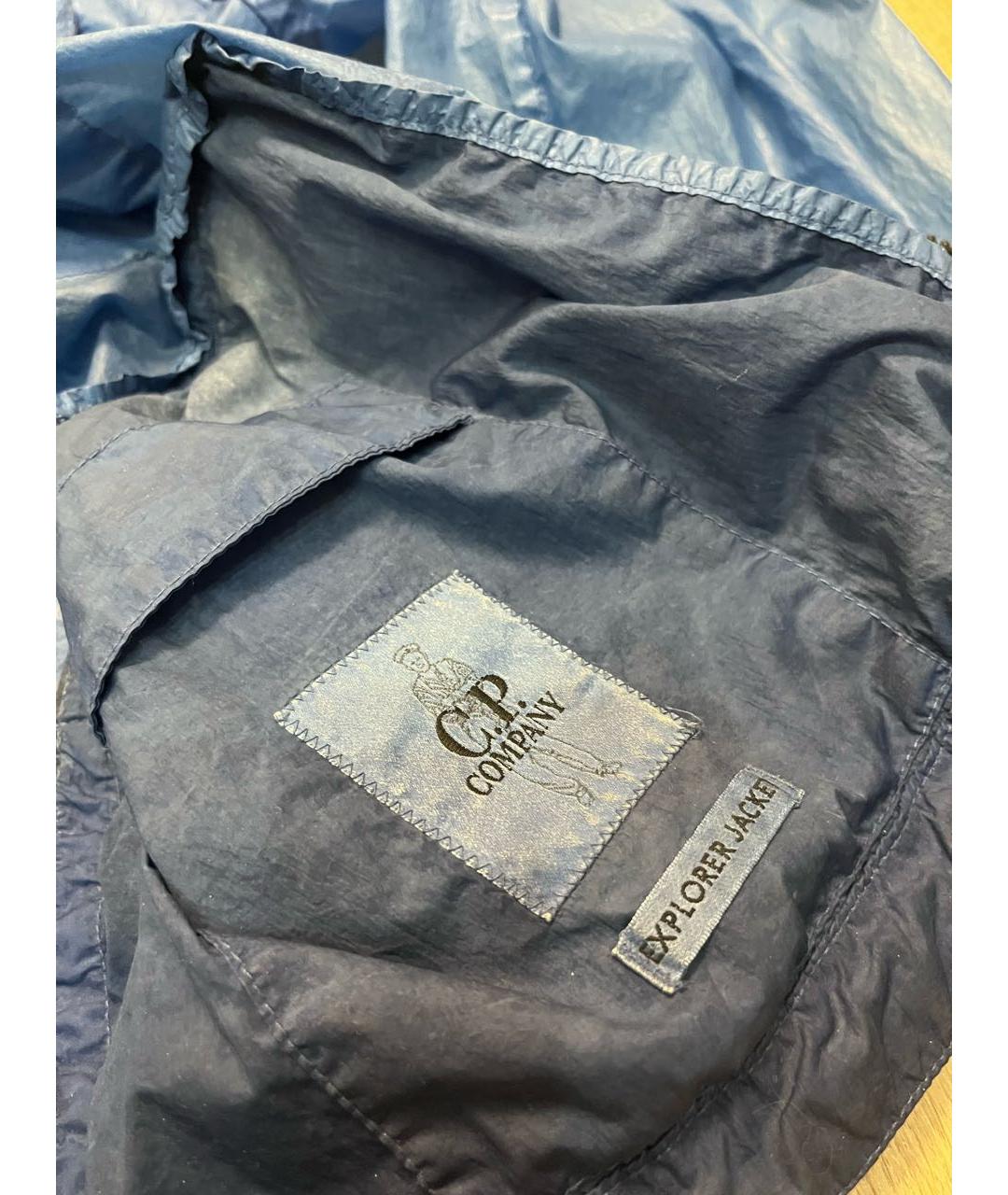 CP COMPANY Синяя полиамидовая куртка, фото 4