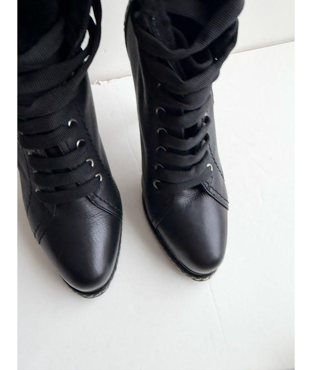 BARBARA BUI Черные кожаные ботильоны, фото 5