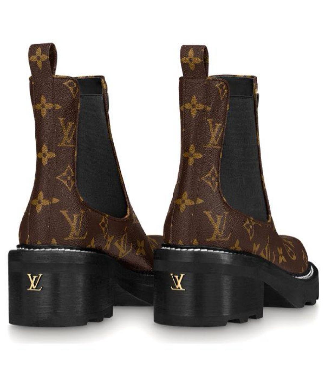 LOUIS VUITTON Коричневые ботинки, фото 3