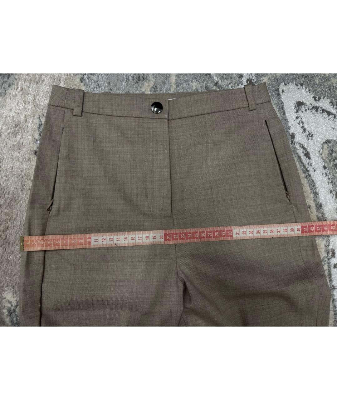 ACNE STUDIOS Бежевые прямые брюки, фото 4