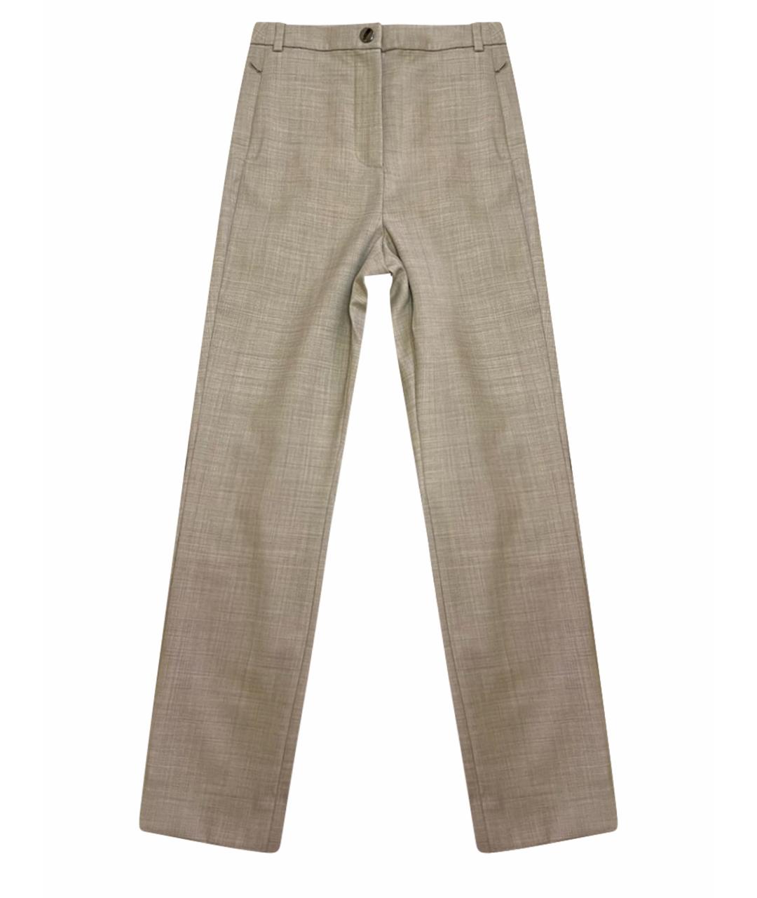 ACNE STUDIOS Бежевые прямые брюки, фото 1