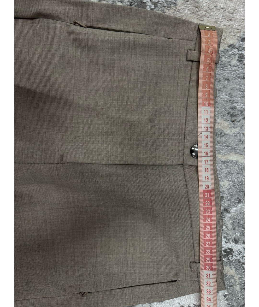 ACNE STUDIOS Бежевые прямые брюки, фото 3