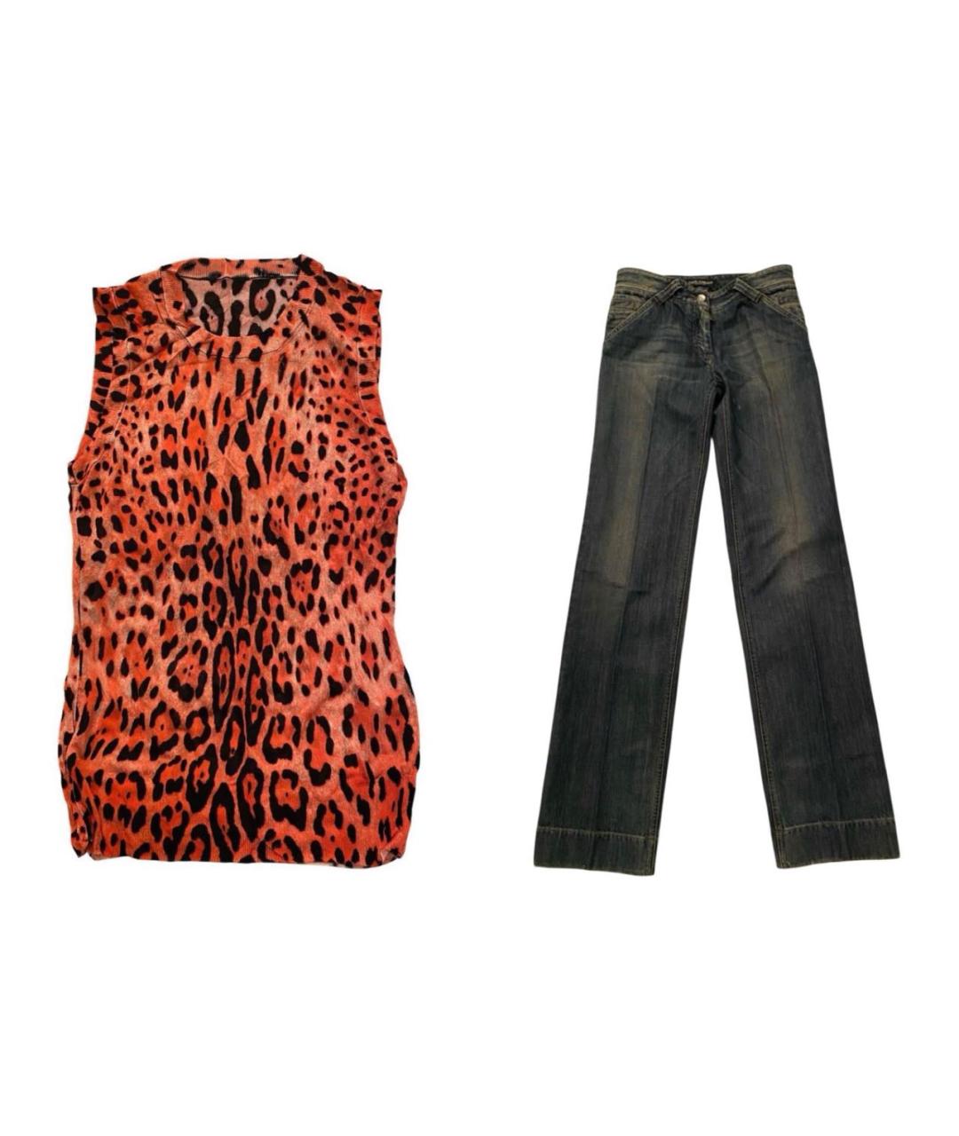 DOLCE&GABBANA Оранжевый костюм с брюками, фото 9