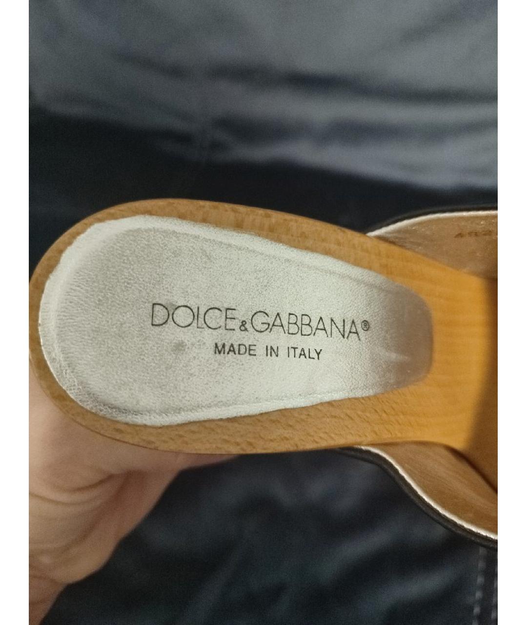 DOLCE&GABBANA Мульти текстильные сабо, фото 3