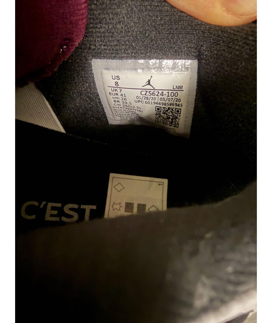 JORDAN Мульти кожаные низкие кроссовки / кеды, фото 6