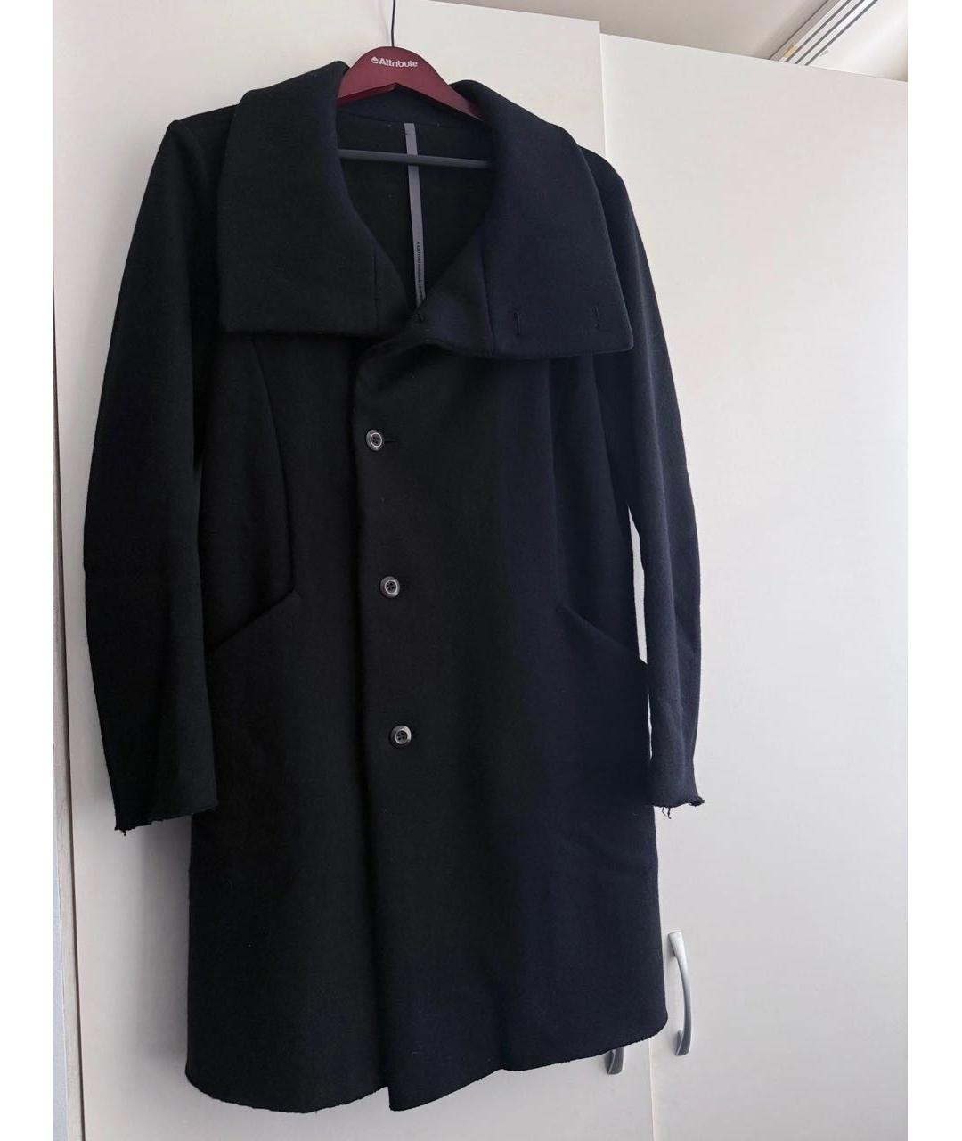 KAZUYUKI KUMAGAI Черное кашемировое пальто, фото 4