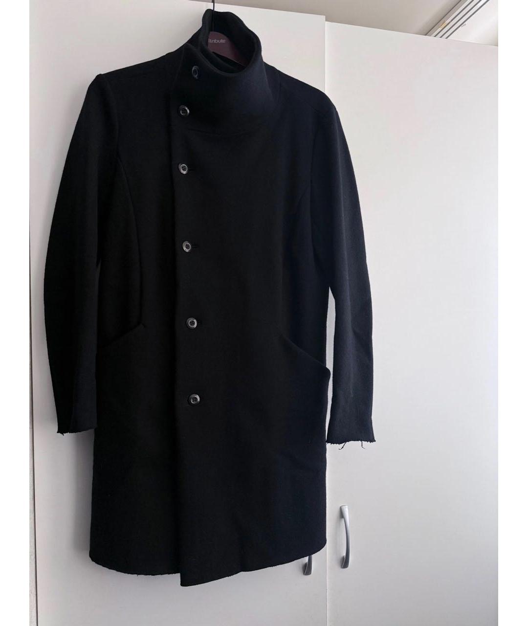 KAZUYUKI KUMAGAI Черное кашемировое пальто, фото 2