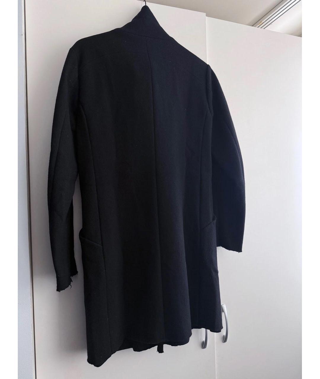 KAZUYUKI KUMAGAI Черное кашемировое пальто, фото 3