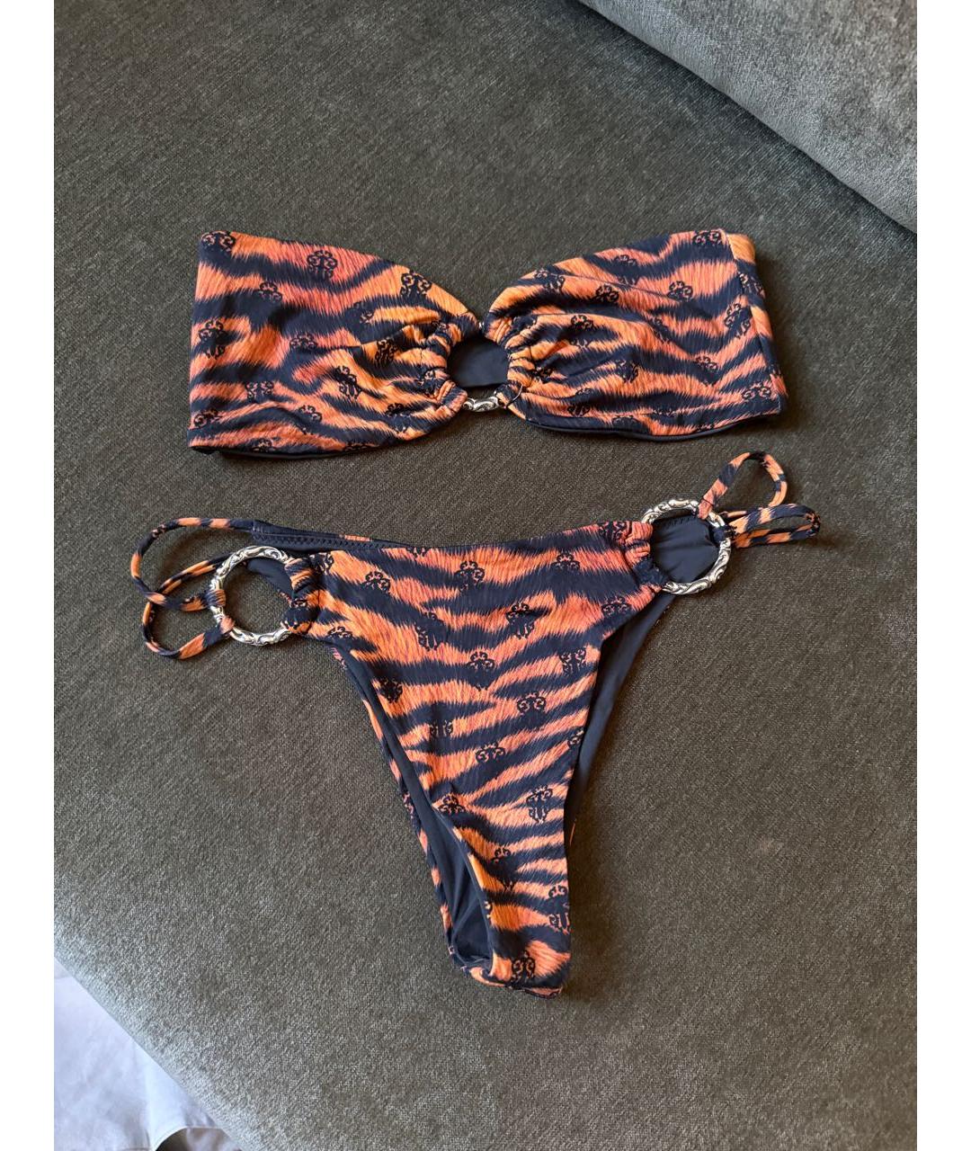 CHROME HEARTS Оранжевый купальник, фото 5