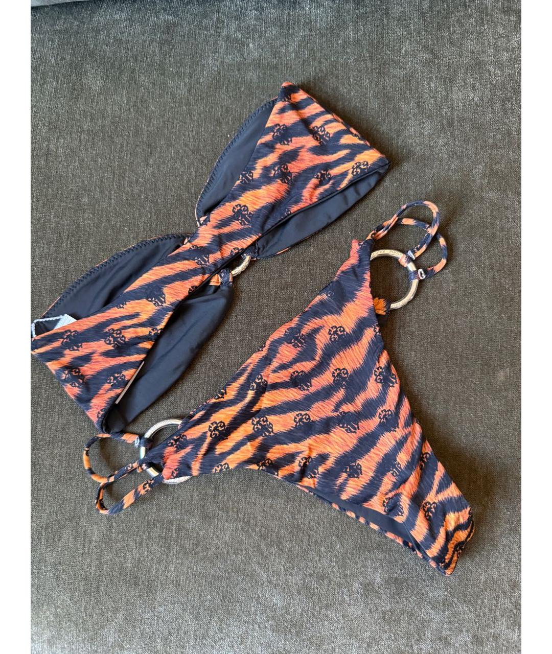 CHROME HEARTS Оранжевый купальник, фото 2