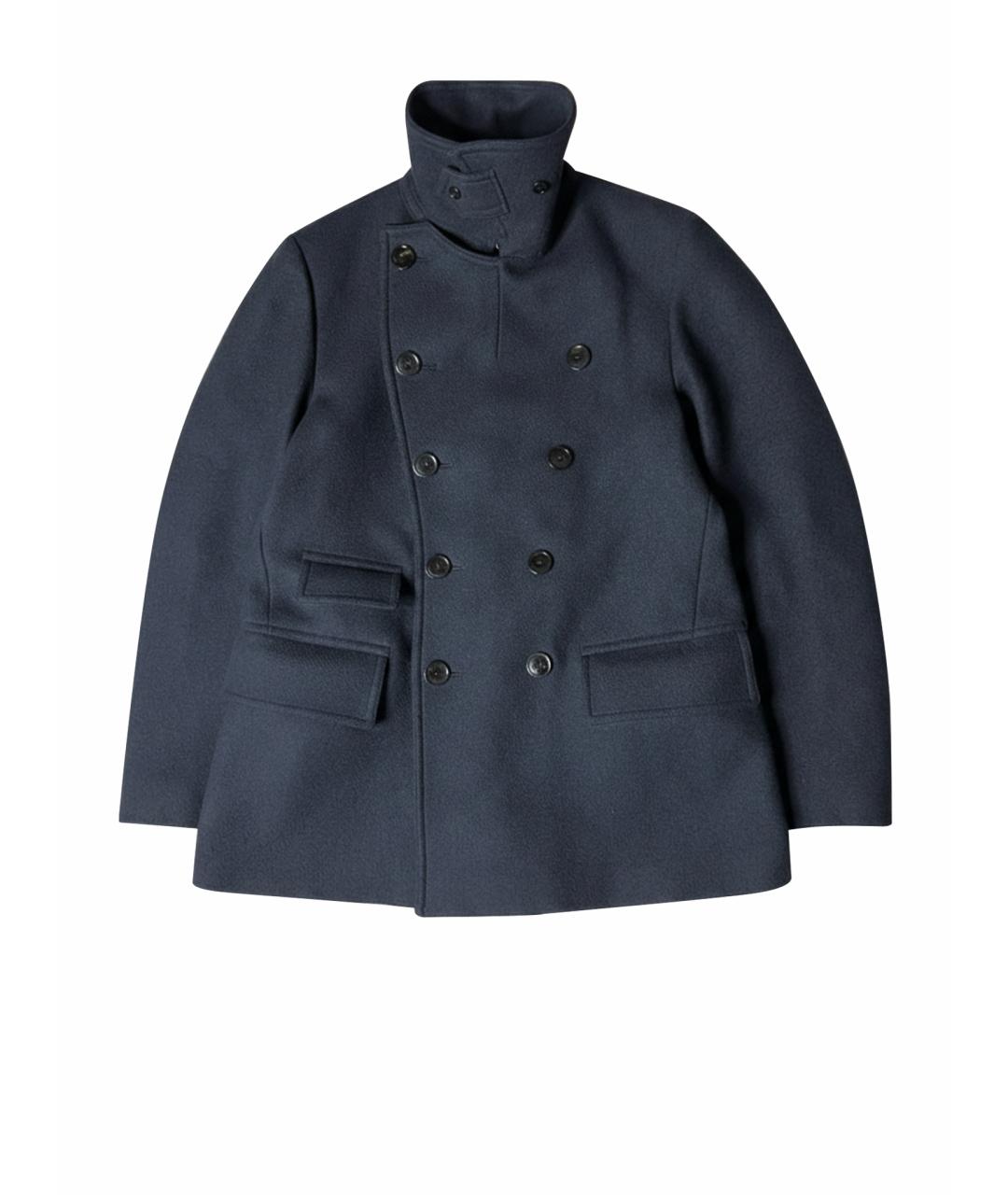 DRIES VAN NOTEN Черное шерстяное пальто, фото 1