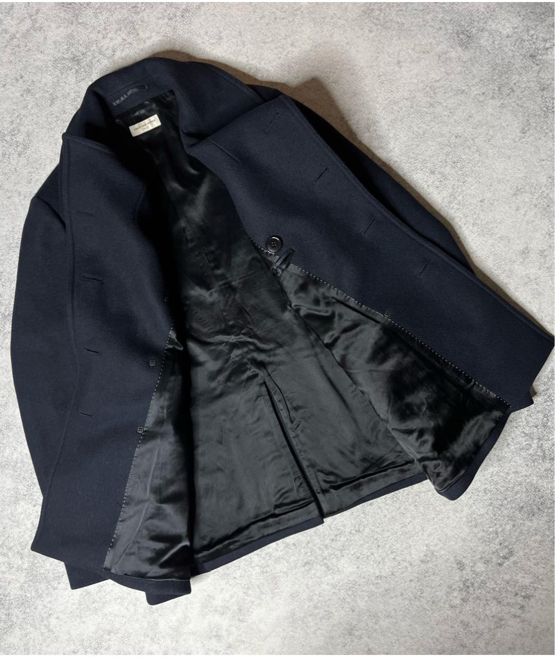 DRIES VAN NOTEN Черное шерстяное пальто, фото 3