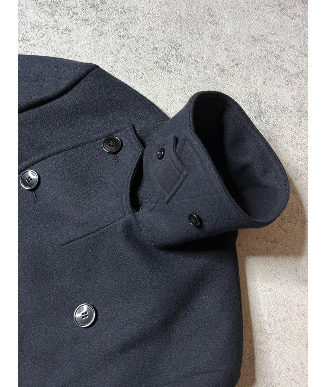 DRIES VAN NOTEN Черное шерстяное пальто, фото 5