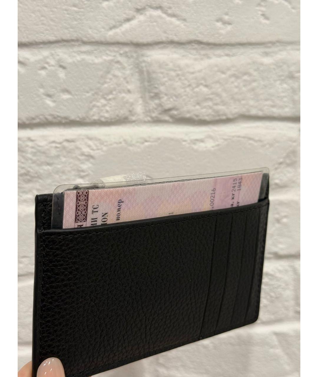 COACH Черный кожаный кардхолдер, фото 8