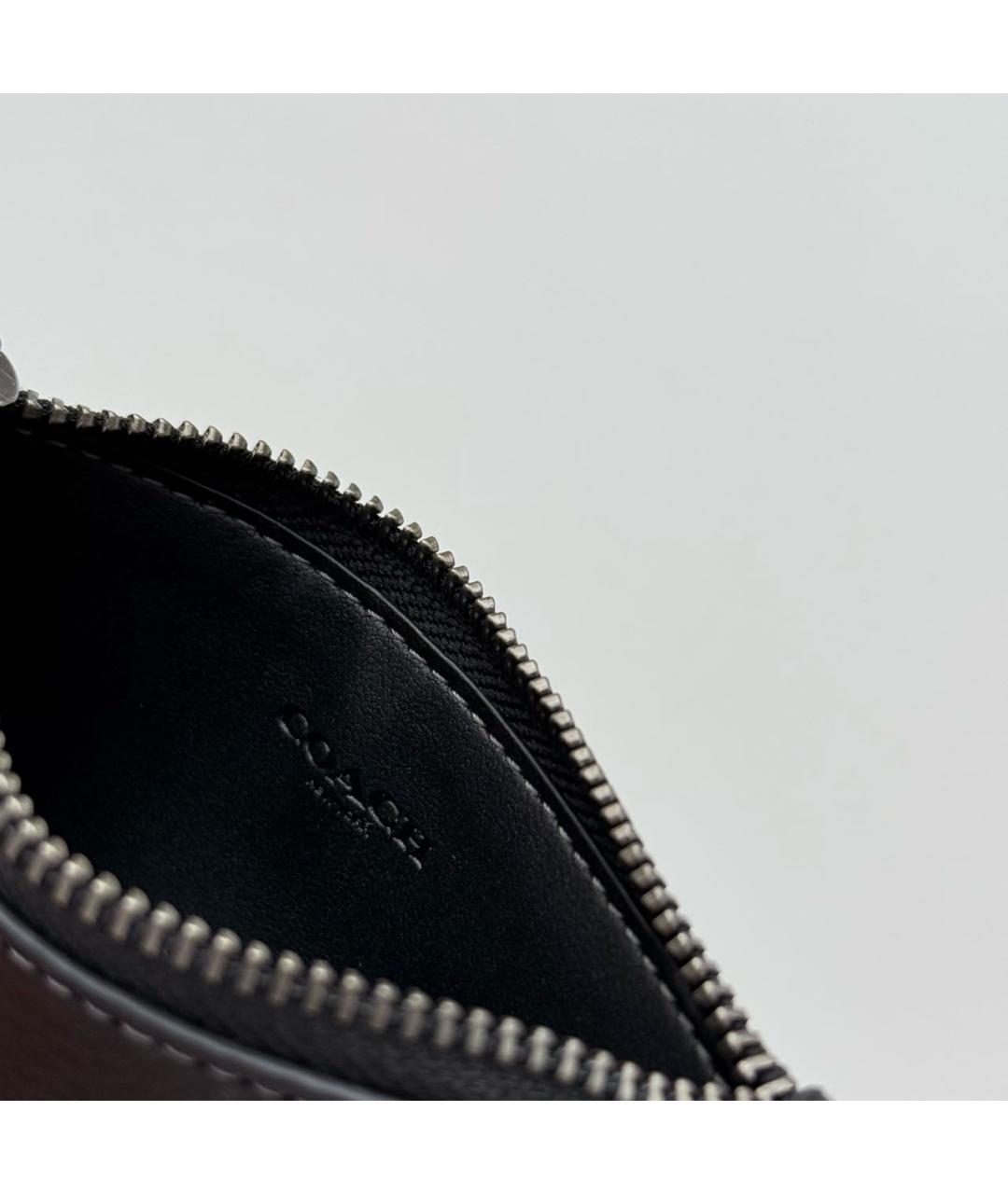 COACH Черный кожаный кардхолдер, фото 3