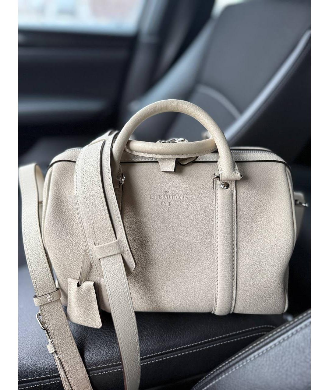 LOUIS VUITTON Серая сумка с короткими ручками, фото 5