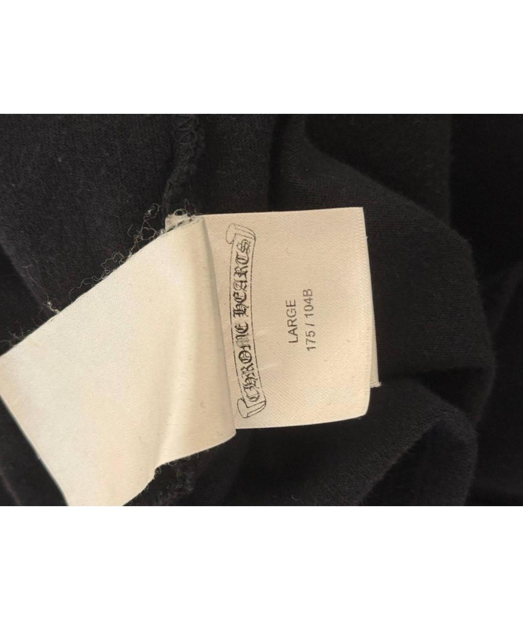 CHROME HEARTS Черная хлопковая футболка, фото 8