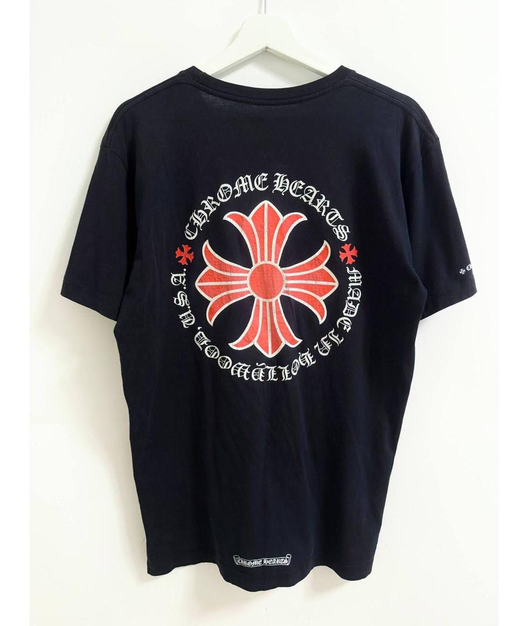 CHROME HEARTS Черная хлопковая футболка, фото 9