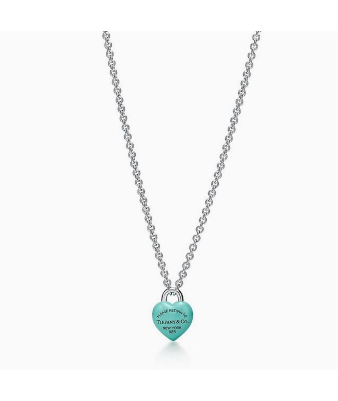 TIFFANY&CO Бирюзовое серебряное колье, фото 5