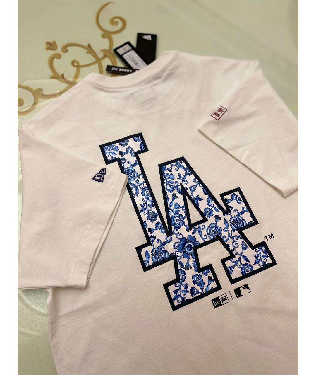 New Era Белая хлопковая футболка, фото 2