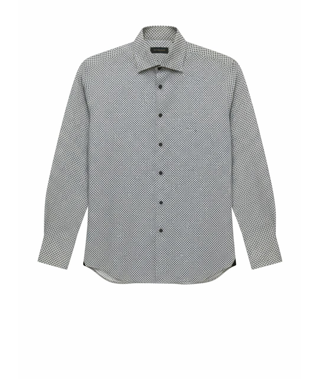 BILLIONAIRE Синяя хлопковая классическая рубашка, фото 1