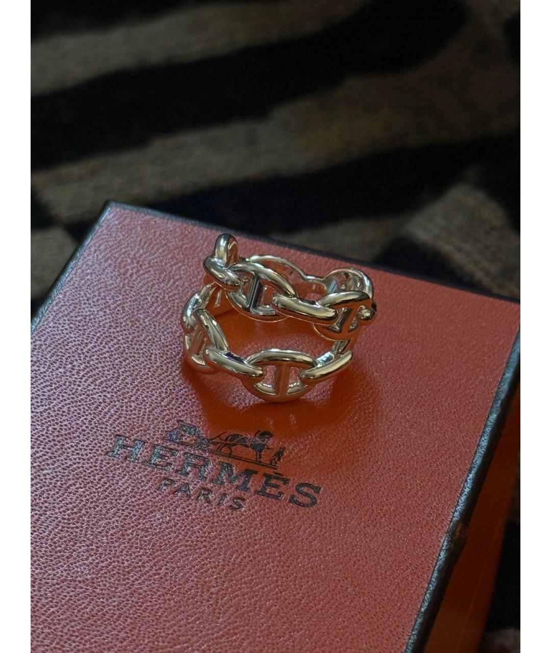 HERMES Серебряное серебряное кольцо, фото 2