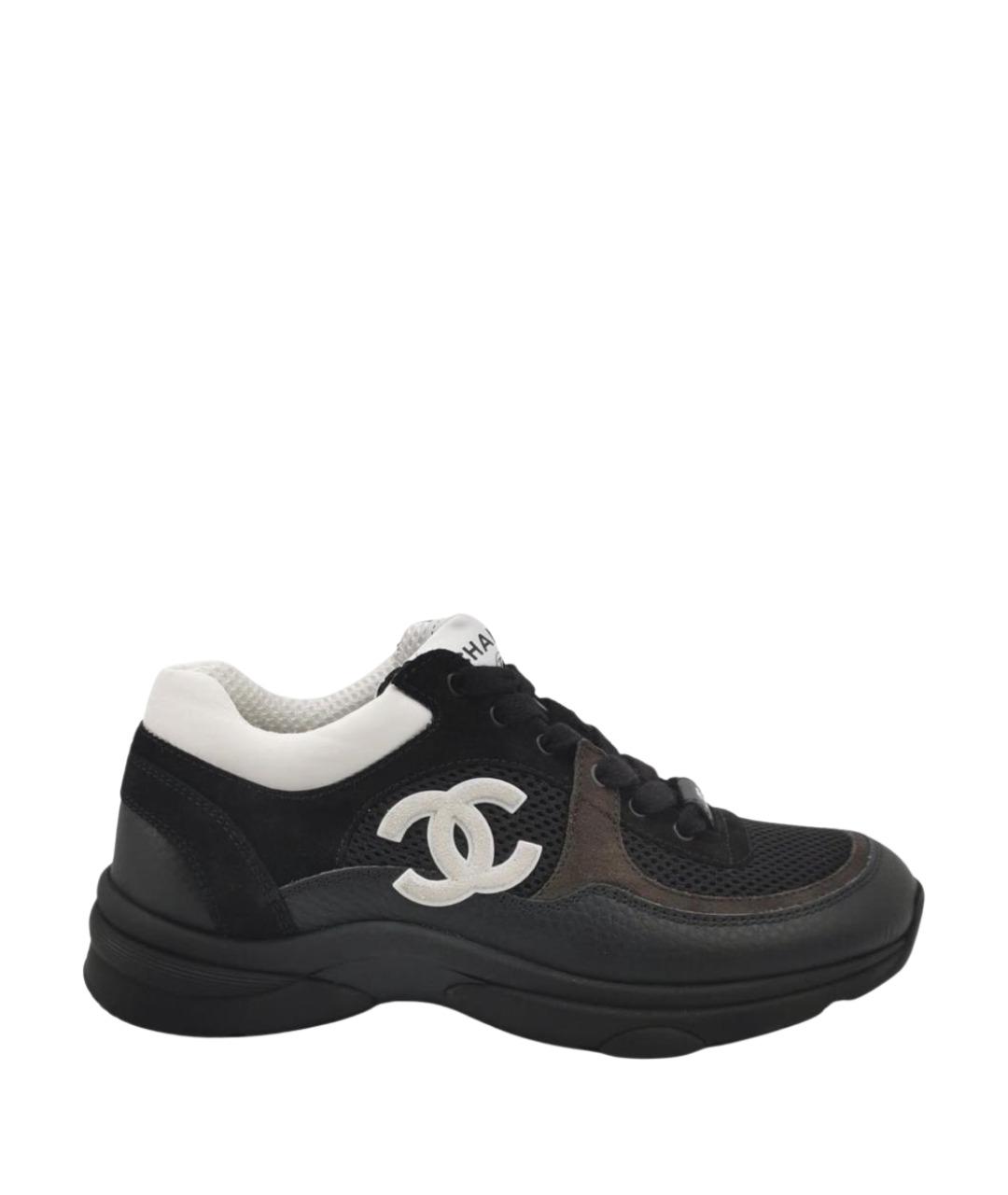 CHANEL Черные кроссовки, фото 1