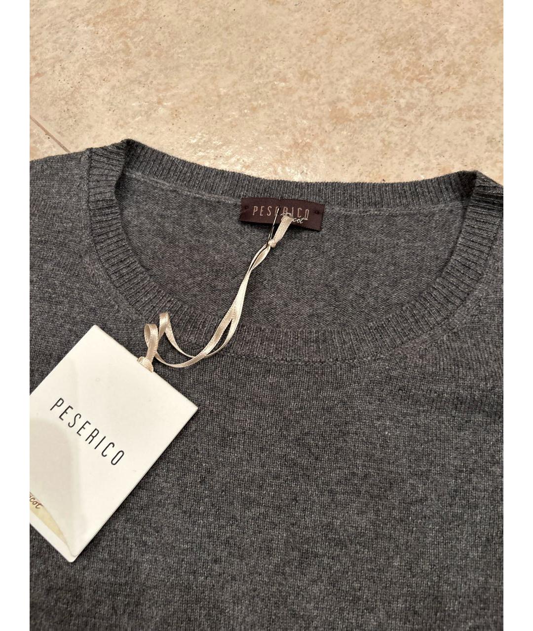 PESERICO Серый шерстяной джемпер / свитер, фото 3