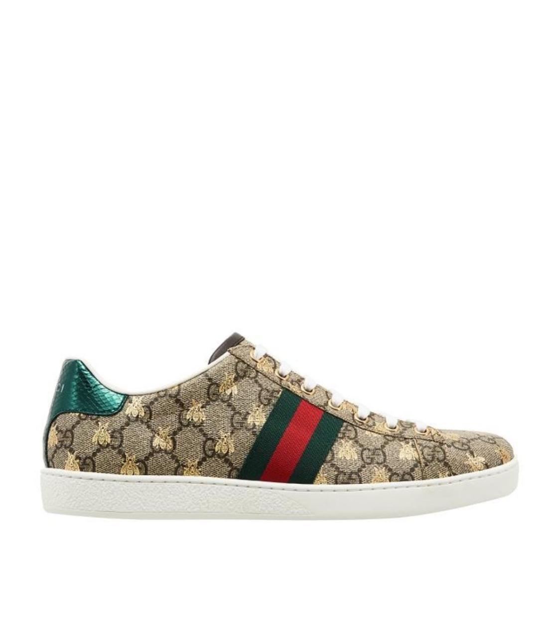 GUCCI Мульти кожаные кеды, фото 9