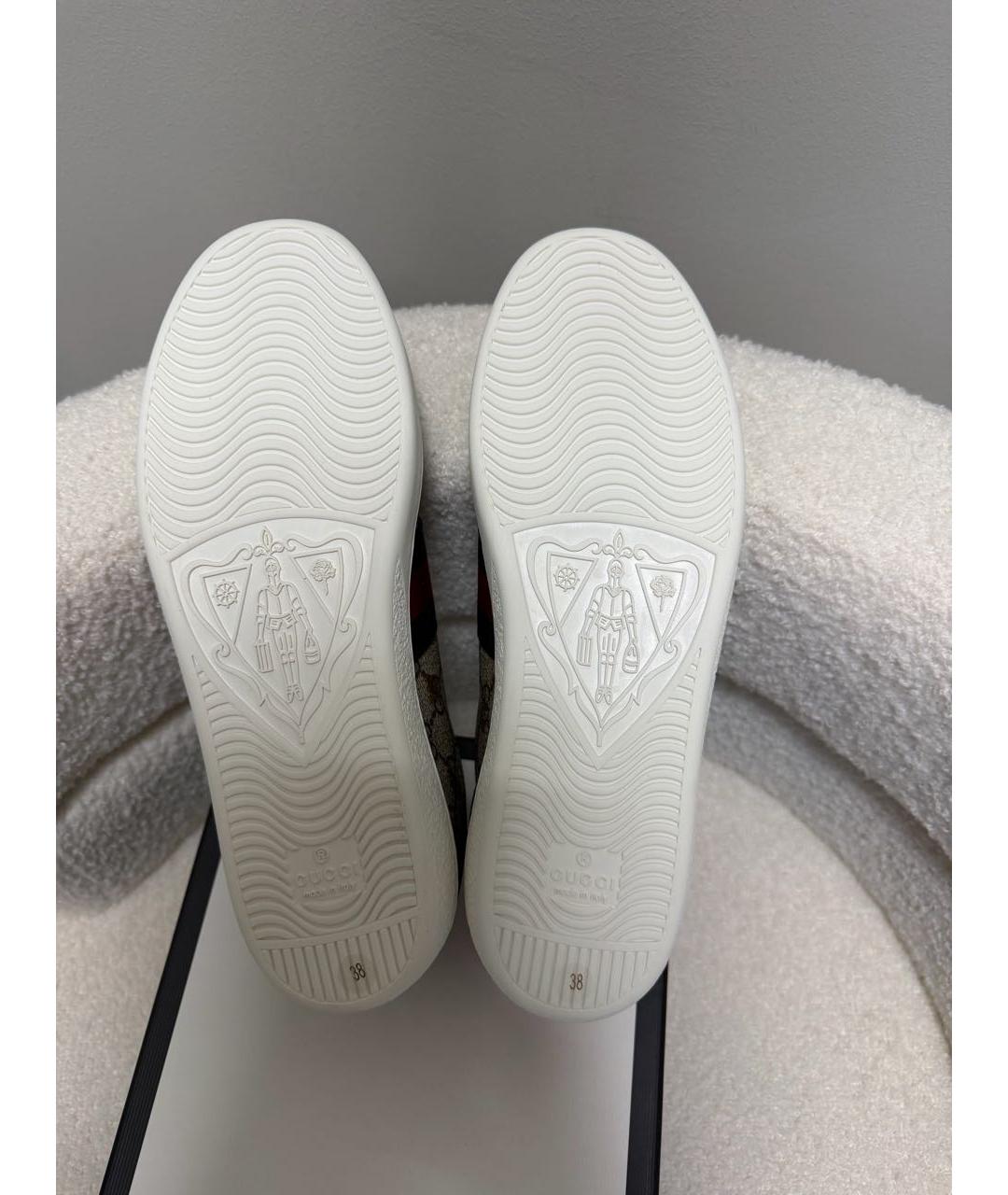 GUCCI Мульти кожаные кеды, фото 5