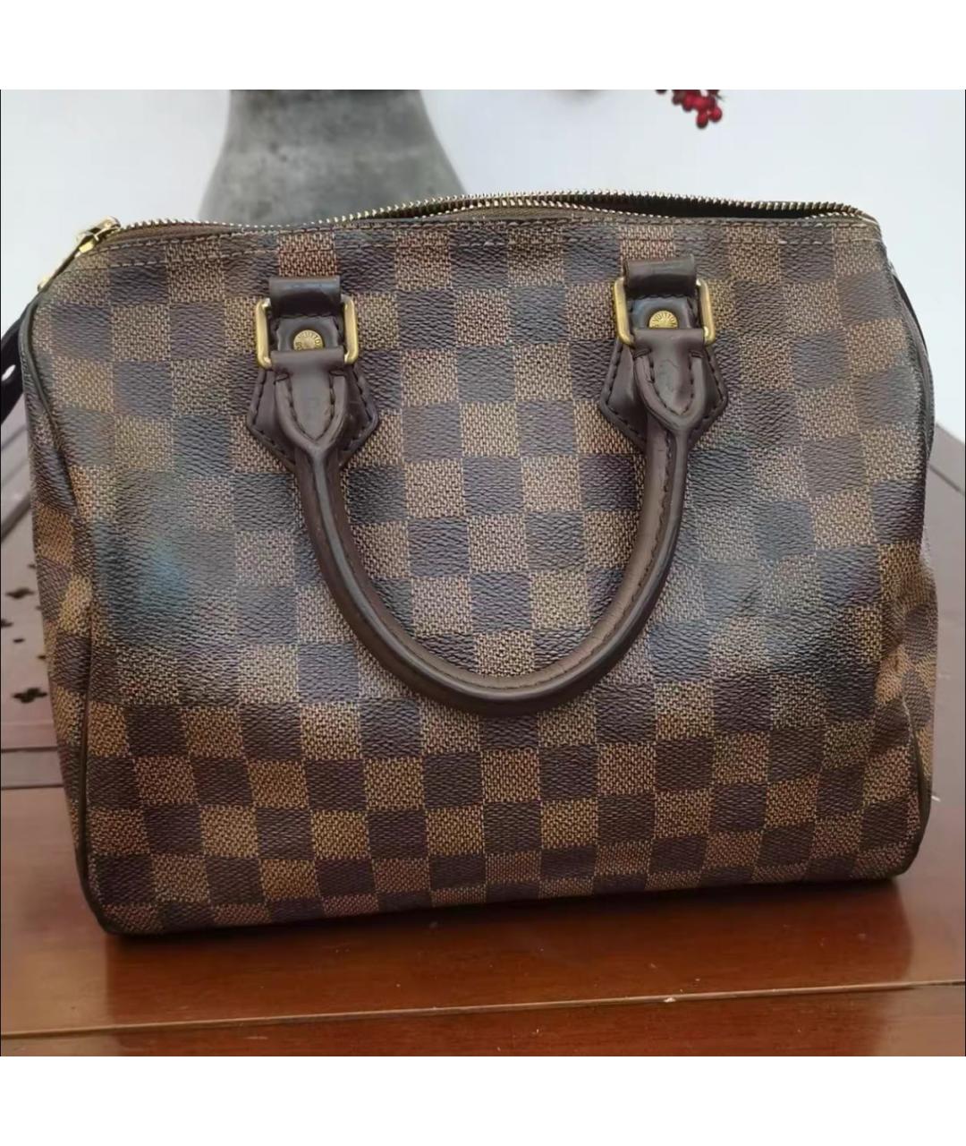 LOUIS VUITTON Коричневая сумка с короткими ручками, фото 4