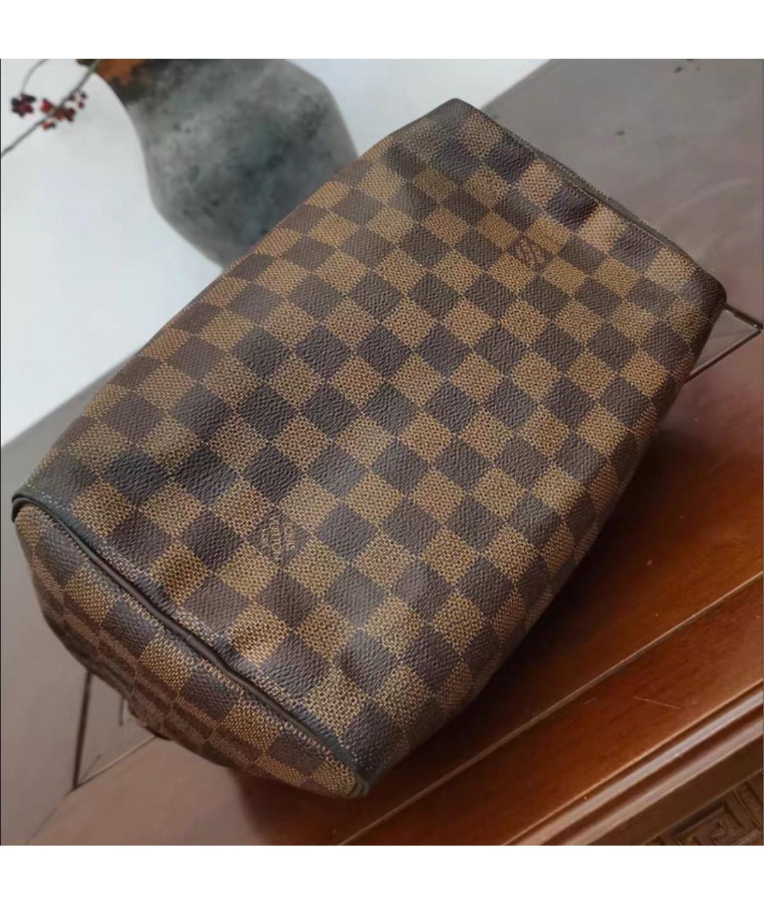 LOUIS VUITTON Коричневая сумка с короткими ручками, фото 3