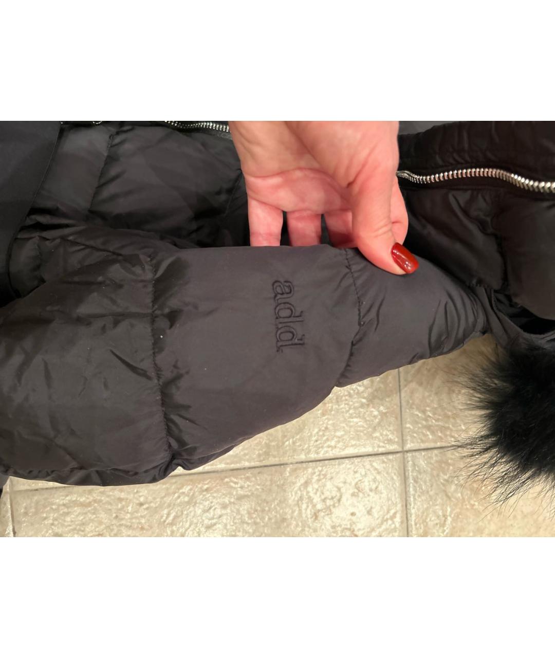 ADD Черное полиамидовое пальто, фото 2