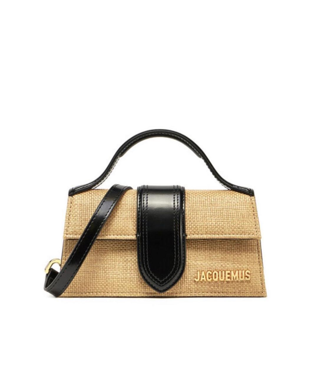 JACQUEMUS Черная сумка через плечо из искусственной кожи, фото 5