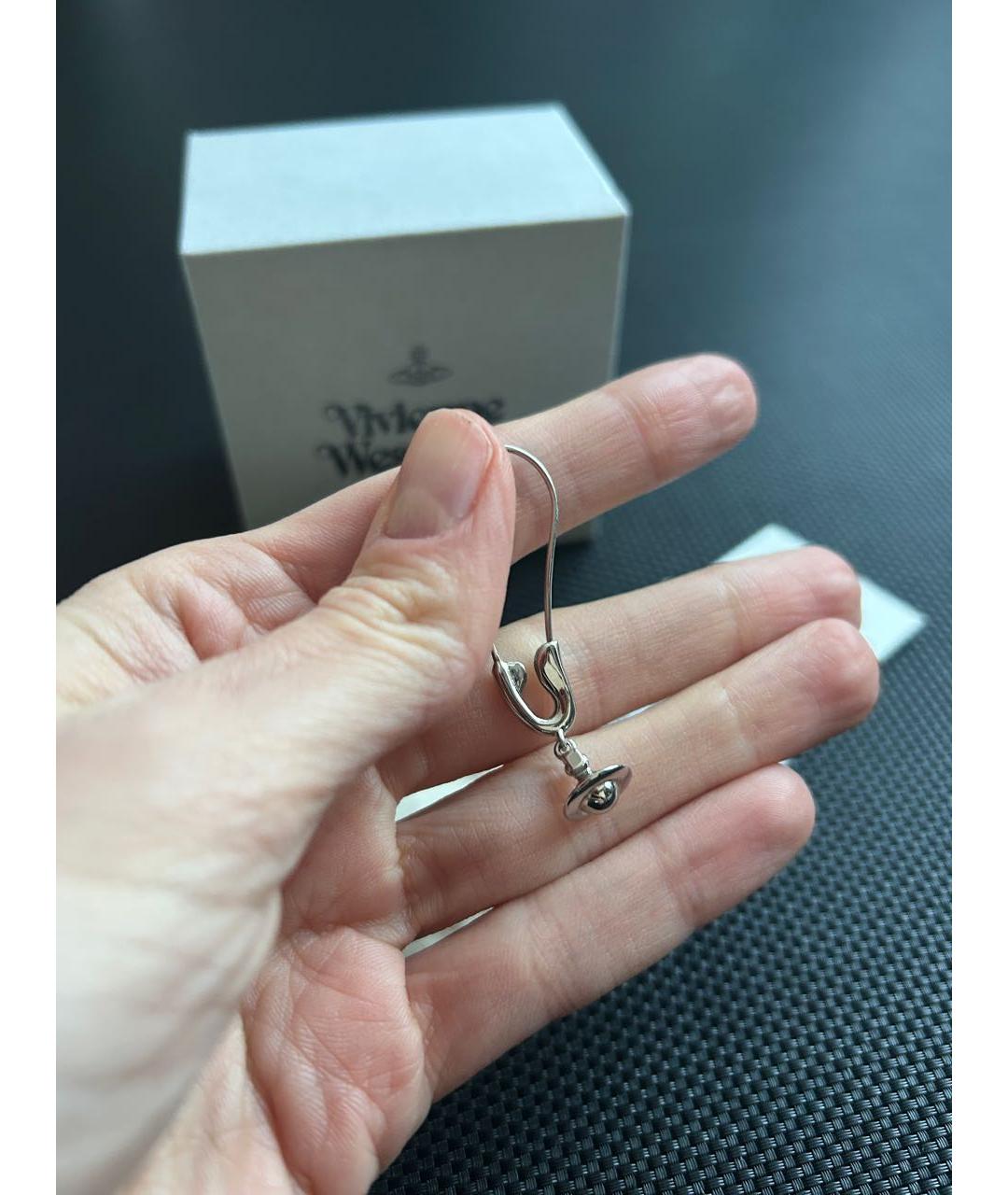 VIVIENNE WESTWOOD Серебряные латунные серьги, фото 4