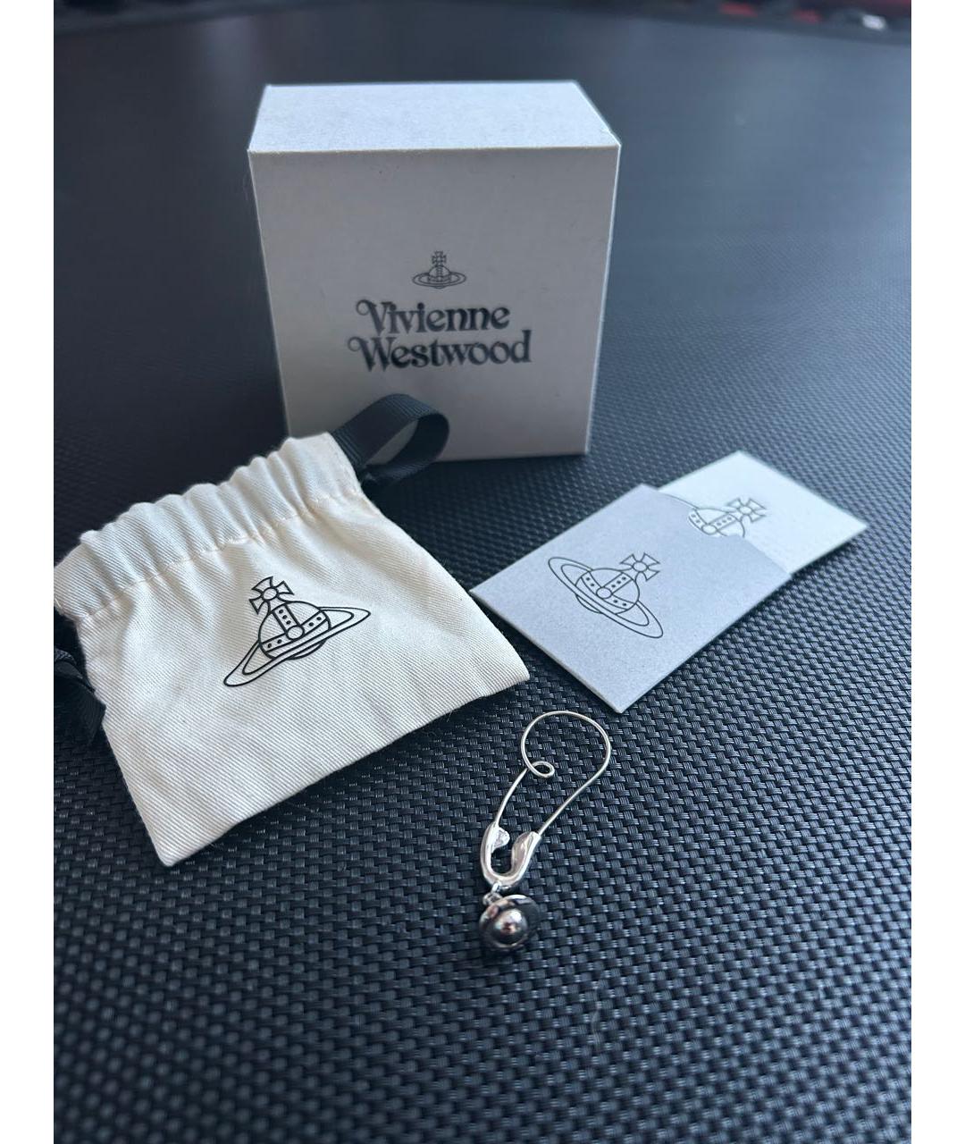 VIVIENNE WESTWOOD Серебряные латунные серьги, фото 3