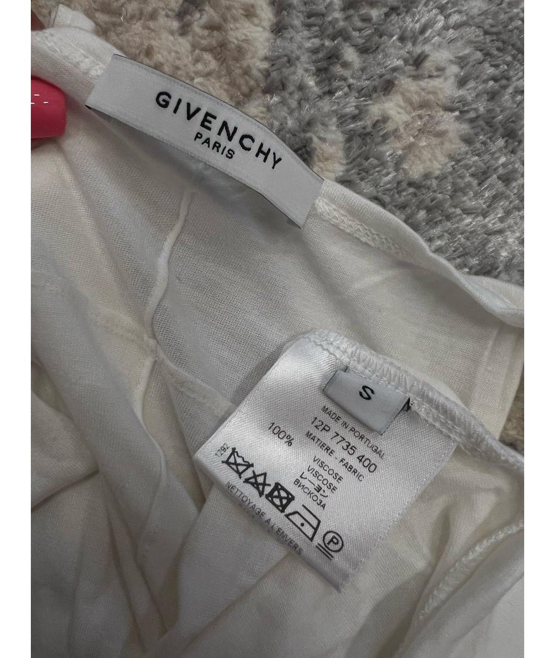GIVENCHY Белая вискозная майка, фото 2