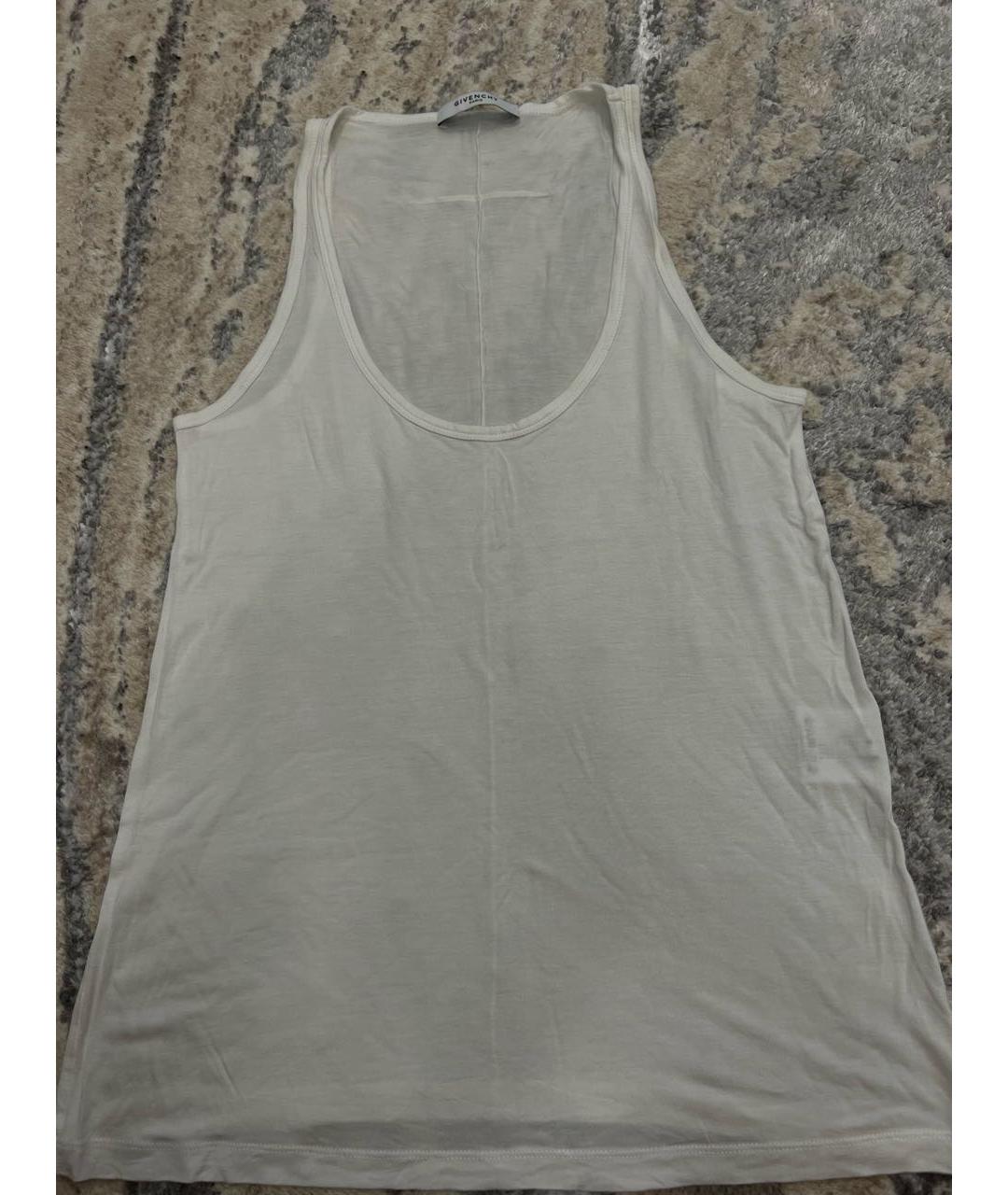 GIVENCHY Белая вискозная майка, фото 3