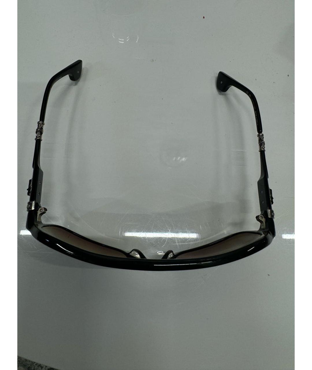 CHROME HEARTS Черные пластиковые солнцезащитные очки, фото 4