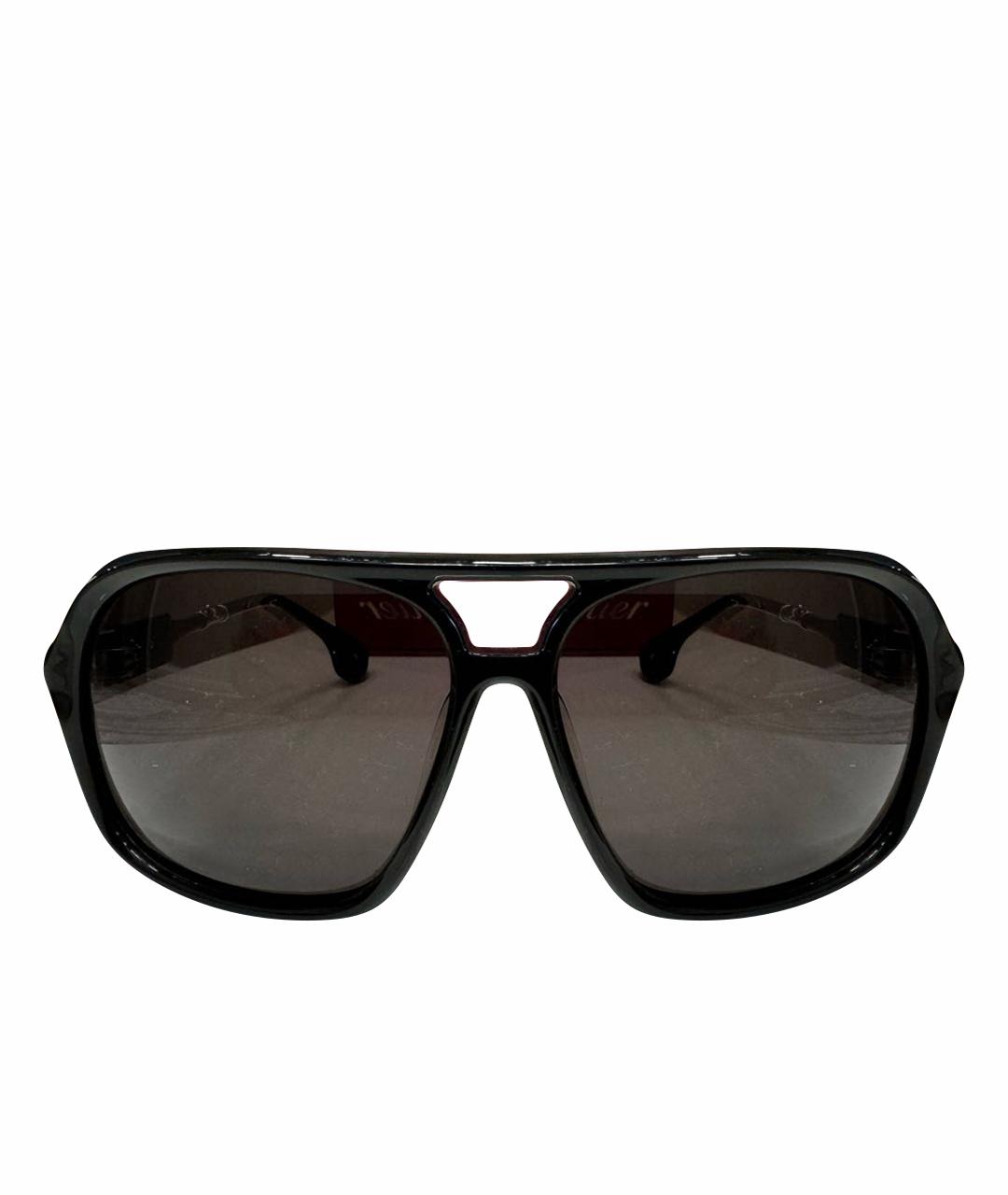 CHROME HEARTS Черные пластиковые солнцезащитные очки, фото 1