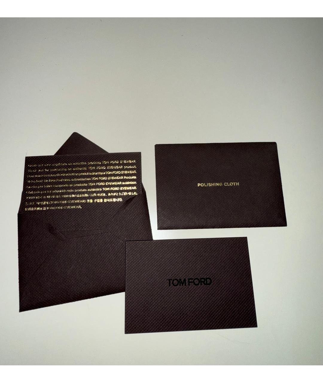 TOM FORD Коричневые пластиковые солнцезащитные очки, фото 8