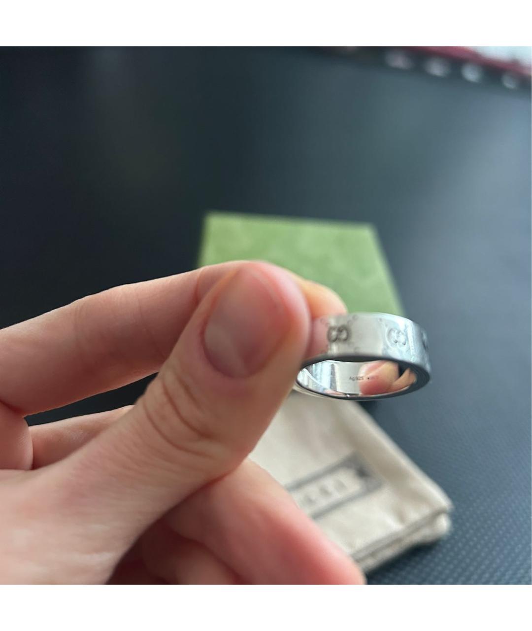GUCCI Серебряное серебряное кольцо, фото 6